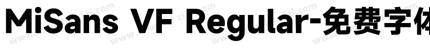 MiSans VF Regular字体转换